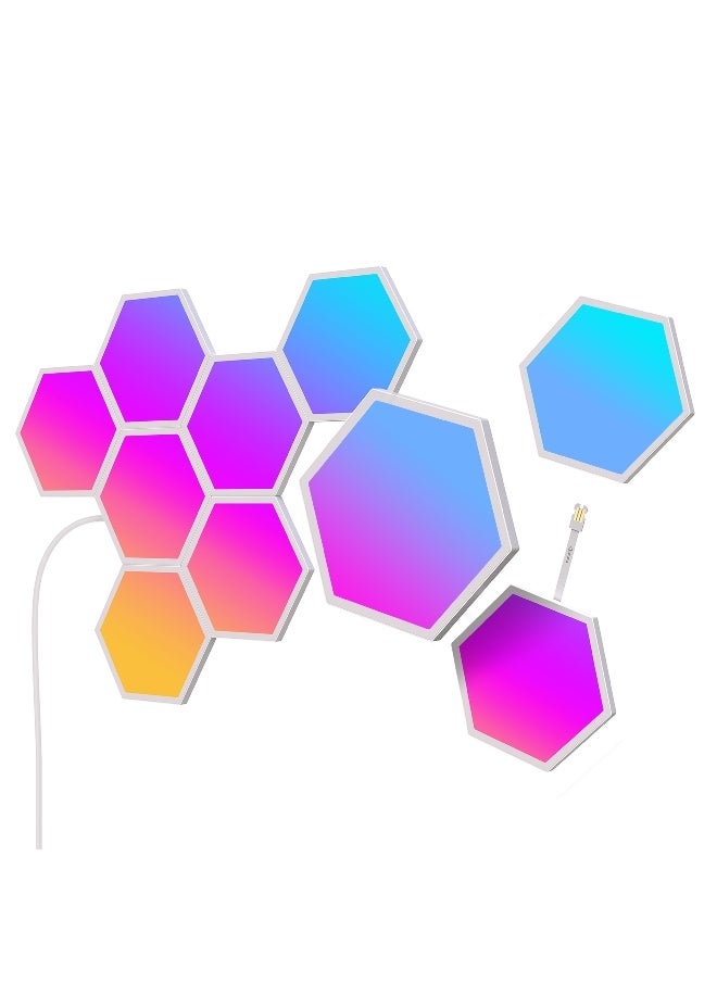 Govee - 10-Piece RGBIC Technology Smart Control Glide Hexa Light Panel Set Multicolour 22 x 20 x 22 cm H6061 - Image 1
