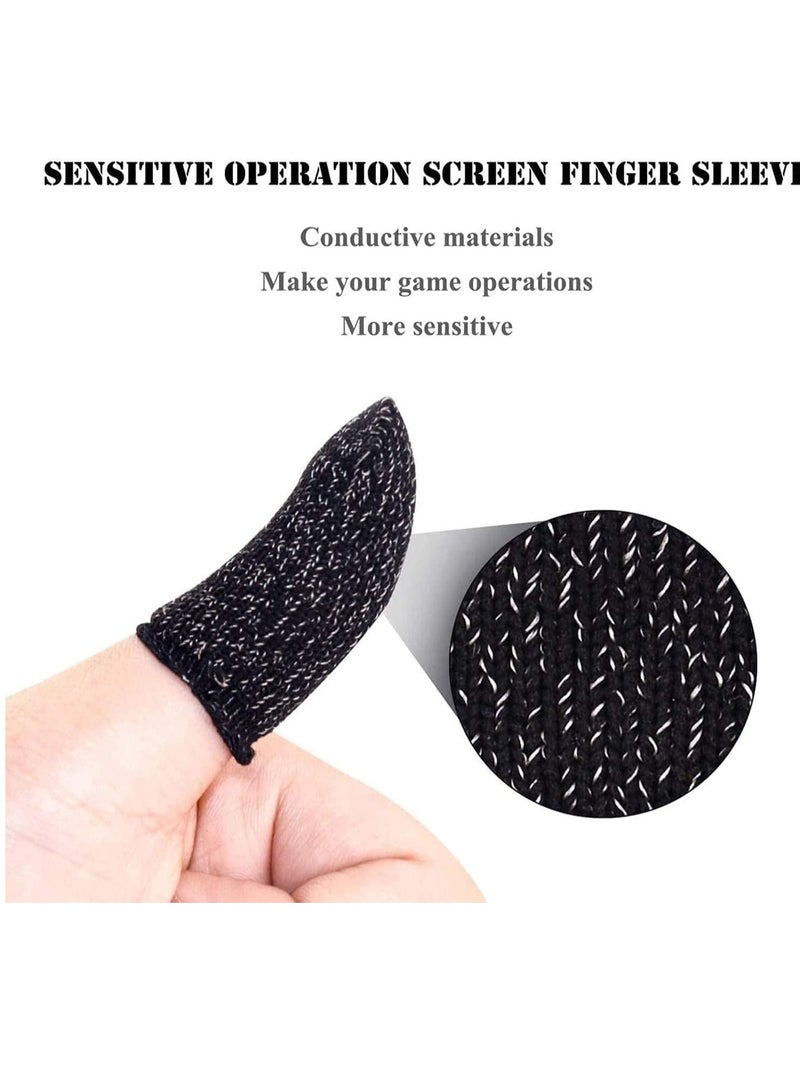 ECVV غلاف إصبع شاشة اللمس، غلاف إصبع لعبة موبايل، غلاف إصبع رقيق للغاية مضاد للعرق وقابل للتنفس من ألياف فضية حساسة للمس، لألعاب موبايل أندرويد وIOS - Image 5
