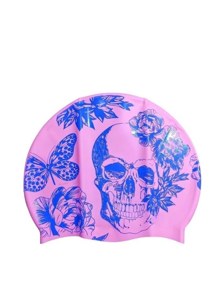 Flexible silicone swimming cap – protects hair from water and chlorine with a comfortable design for professional and everyday swimming. - Image 1