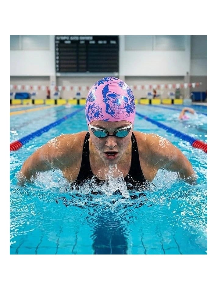 Flexible silicone swimming cap – protects hair from water and chlorine with a comfortable design for professional and everyday swimming. - Image 2