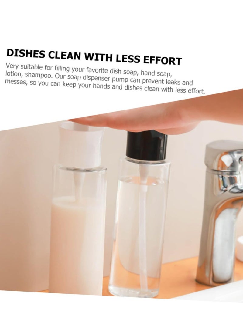 SOLARAE 2-Pack Travel Lotion Dispenser Pump Bottles, Push-Type PP Liquid Dispensers, Compact Little Bottles for Travel, Easy Dispensing, Convenient for Lotions, Liquids, and More - Image 3