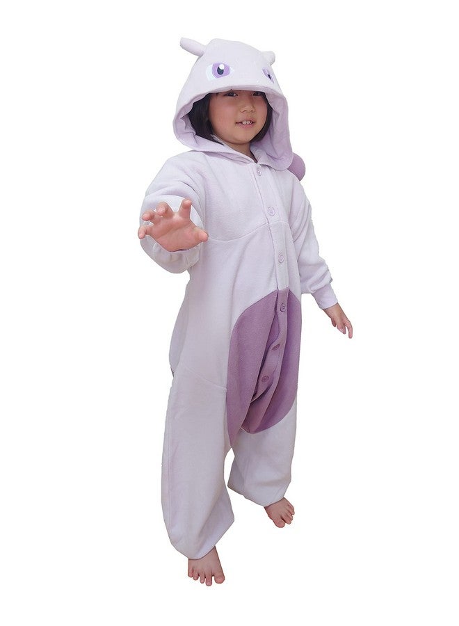 سازاك بدلة Kigurumi Pokemon Mewtwo Onesie لزي الهالوين للأطفال مقاس (59 عامًا) أرجواني - Image 1