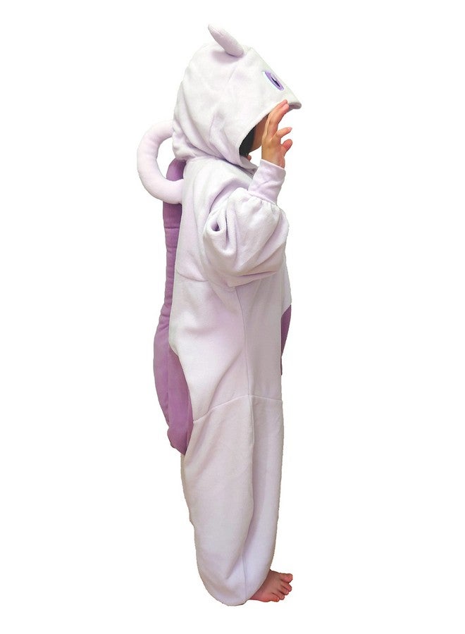 سازاك بدلة Kigurumi Pokemon Mewtwo Onesie لزي الهالوين للأطفال مقاس (59 عامًا) أرجواني - Image 3