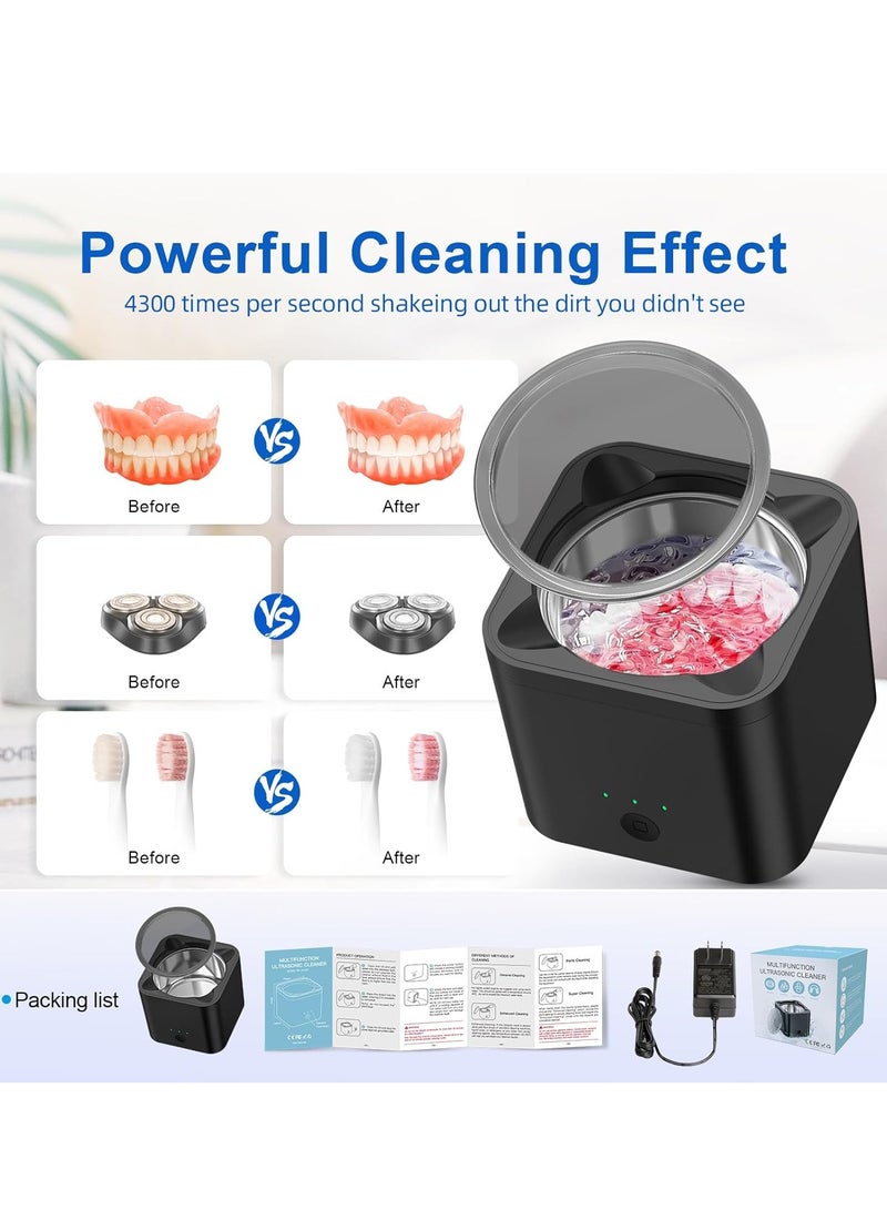 Ultrasonic Retainer Cleaner: L-Link Sonic Cleaner Machine for Retainers, 190ML Stainless Steel Tank for Jewelry, Ring, Invisalign, Toothbrush Head, Diamonds, Rings, Shaver Head - Image 2