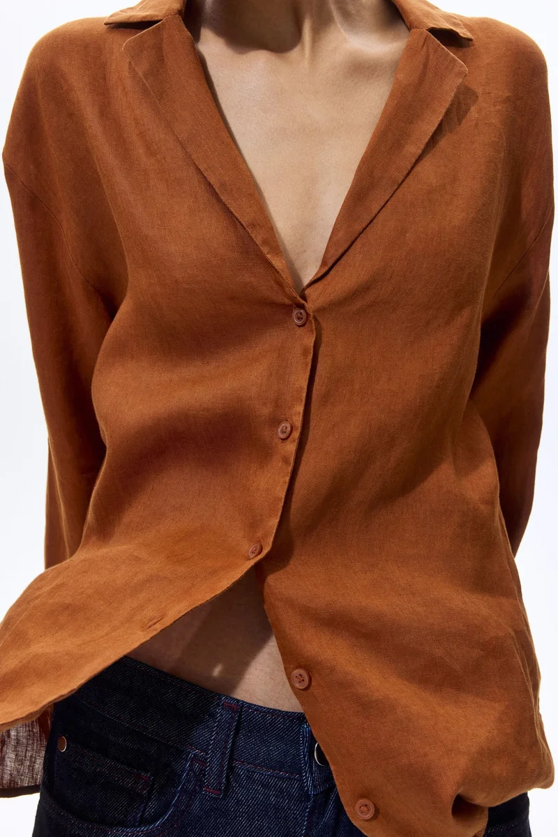 H&M Oversized linen shirt