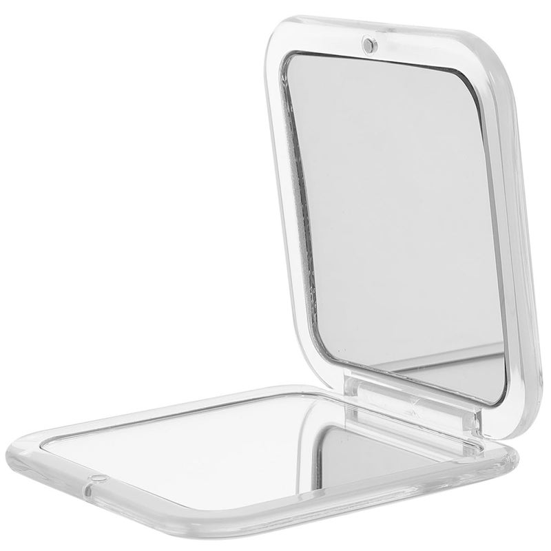 Foldable Compact Mirror with 7X Magnification White Lightweight for Women Purse Travel - Image 2