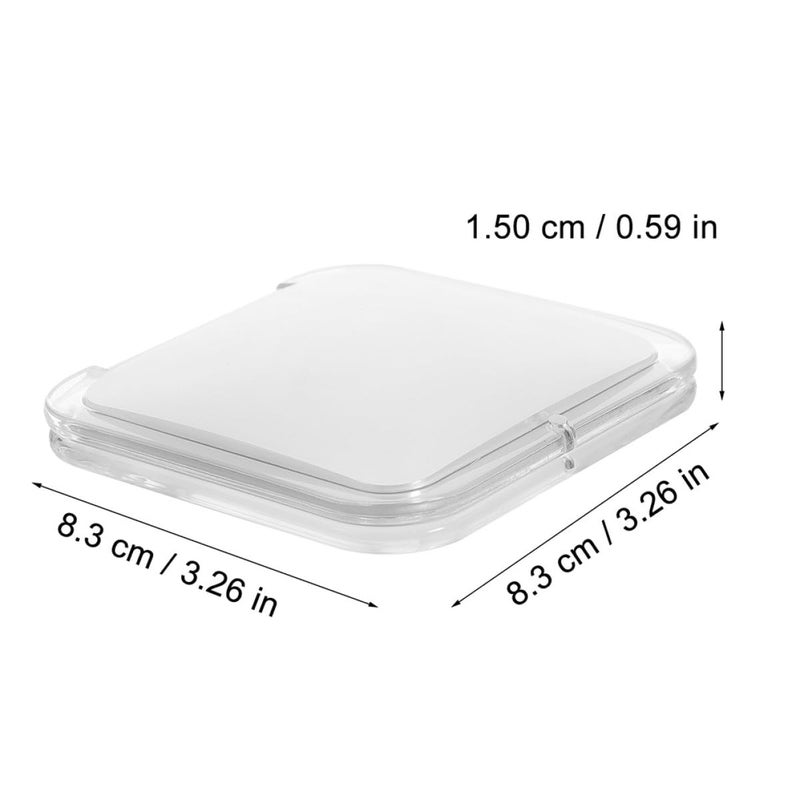 Foldable Compact Mirror with 7X Magnification White Lightweight for Women Purse Travel - Image 3