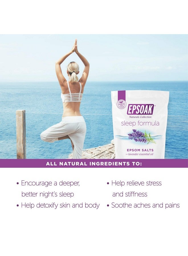 Epsoak Epsom Salt 2 Lb. Magnesium Sulfate Usp. (Qty. 1 X 2Lb. Bag) Lavender Sleep Formula Resealable Epsom Salt Bag Made In The Usa Crueltyfree Certified - Image 5