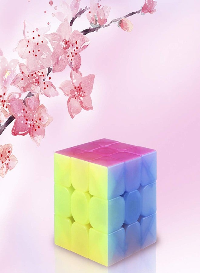 أهيوان مكعب السرعة 3x3x3، لعبة أحجية مكعب سحري 3x3 للأطفال والكبار (جيلي) - Image 1