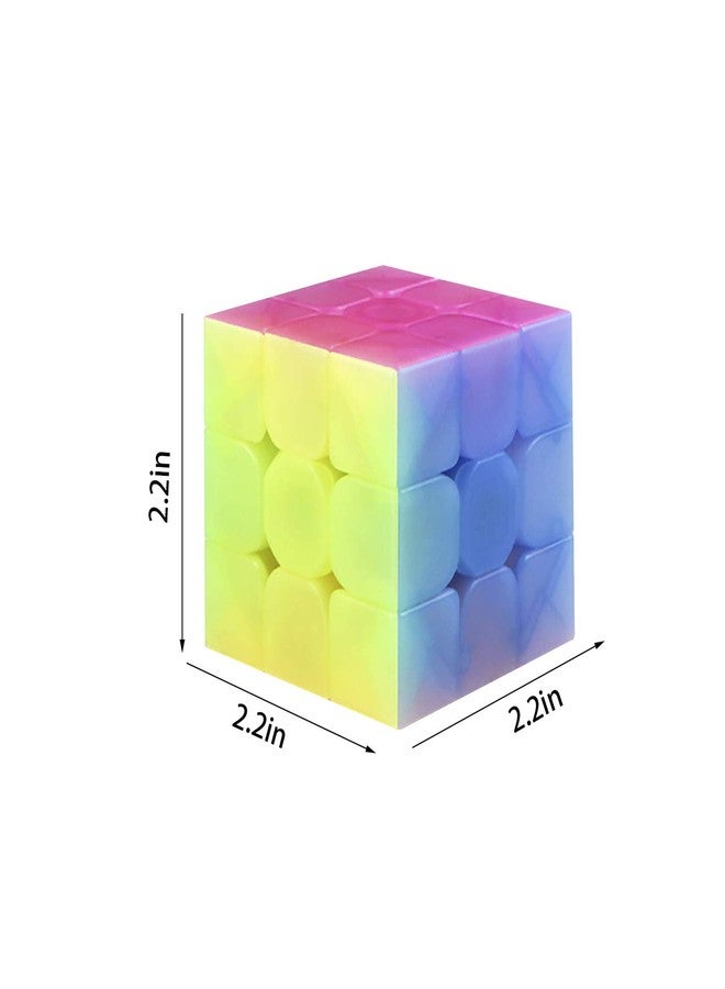 أهيوان مكعب السرعة 3x3x3، لعبة أحجية مكعب سحري 3x3 للأطفال والكبار (جيلي) - Image 2