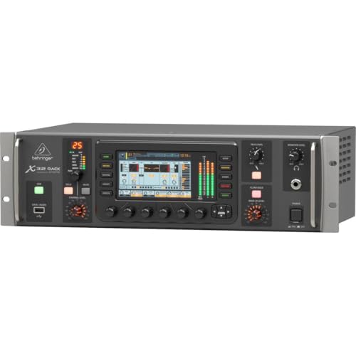 behringer خلاط رقمي بيرهينجر X32 RACK 40-مدخل، 25-حافلة مع 16 مضخم صوت ميداس قابل للبرمجة، واجهة صوت USB وتحكم عن بعد عبر iPad/iPhone* - Image 4
