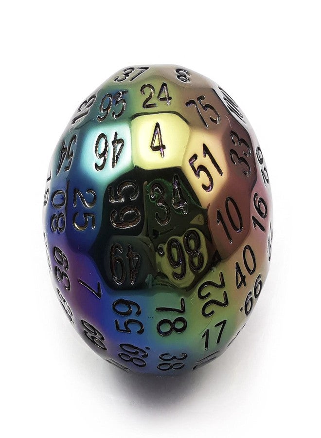 Bescon Metal Plating 100 Sided Dice, Game Dice D100, Polyhedral Solid 100 Sides Dice 45MM in Diameter (1.8inch) - Image 1