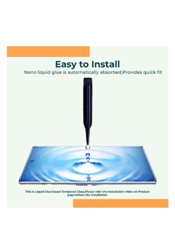 ليتو واقي شاشة Lito oppo Reno 12 pro 5G Premium UV Liquid Glue من الزجاج المقوى مع تغطية من الحافة إلى الحافة - Image 3