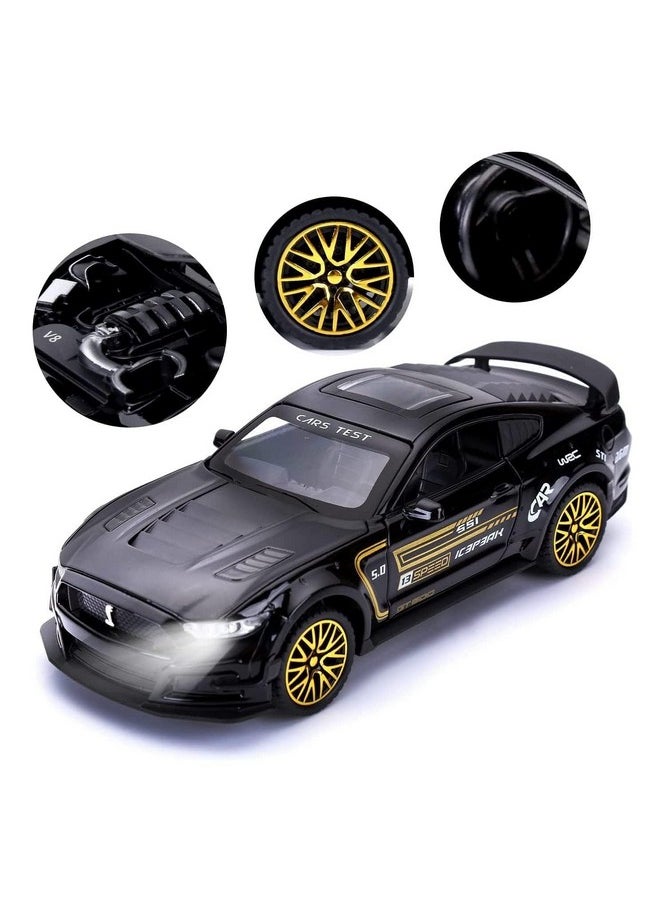 Sky Tech Sky Tech Mustang GT500 1:32 Scale Model Car Exclusive Alloy Metal Pull Back Die-cast Car Diecast Metal Pullback Toy car with Openable Doors & Light Music Best Gifts Toys Kids【Colors as Per Stock】  - Image 1