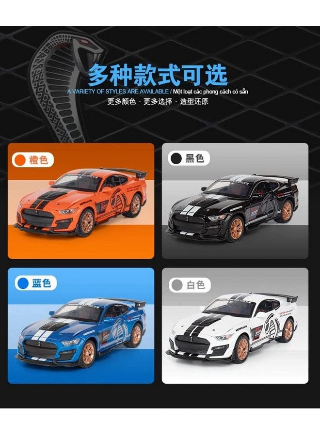 Sky Tech Sky Tech Mustang GT500 1:32 Scale Model Car Exclusive Alloy Metal Pull Back Die-cast Car Diecast Metal Pullback Toy car with Openable Doors & Light Music Best Gifts Toys Kids【Colors as Per Stock】  - Image 2