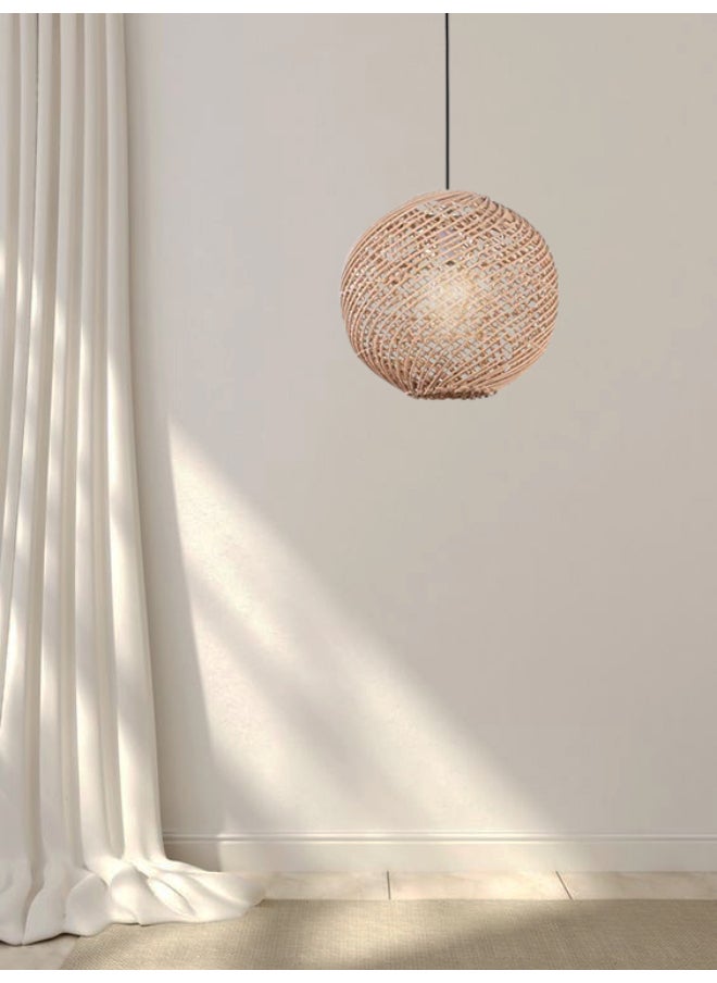 tbshomelamp Bamboo-Boho Celling Lighting Beige  40x30 cm  - Image 2