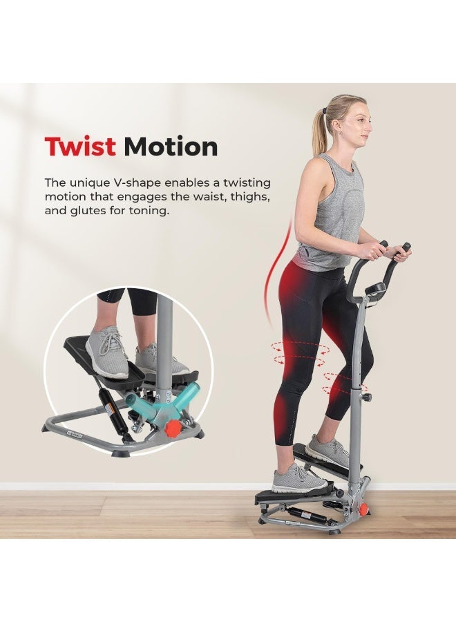 جورفنت أجهزة خطوات صغيرة للتمرين في المنزل، جهاز تمرين درج السلم مع أشرطة مقاومة، معدات تمارين القلب لكامل الجسم - Image 2