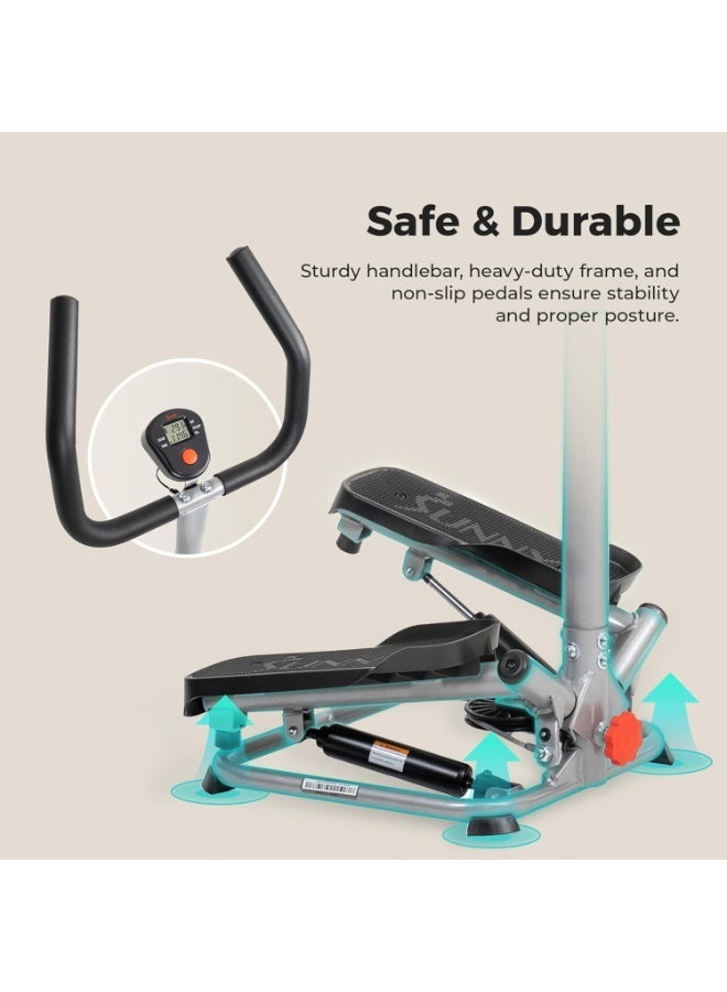 جورفنت أجهزة خطوات صغيرة للتمرين في المنزل، جهاز تمرين درج السلم مع أشرطة مقاومة، معدات تمارين القلب لكامل الجسم - Image 5