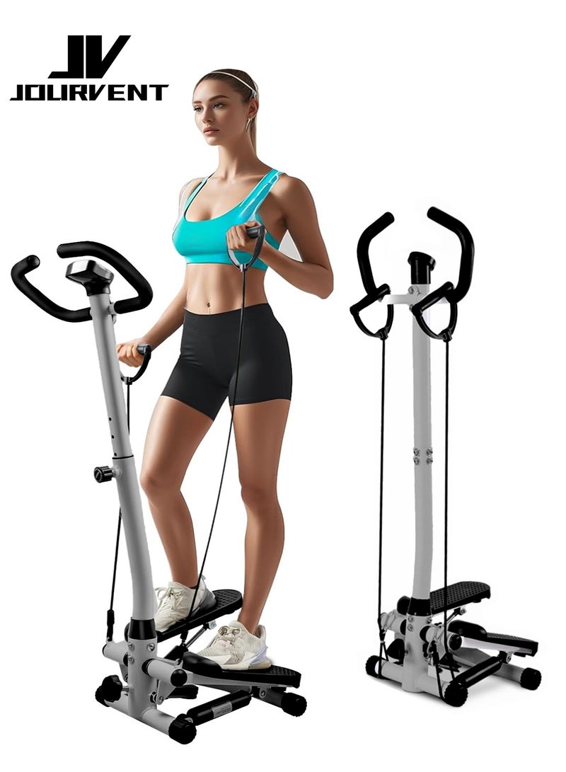 جورفنت أجهزة خطوات صغيرة للتمرين في المنزل، جهاز تمرين درج السلم مع أشرطة مقاومة، معدات تمارين القلب لكامل الجسم - Image 1