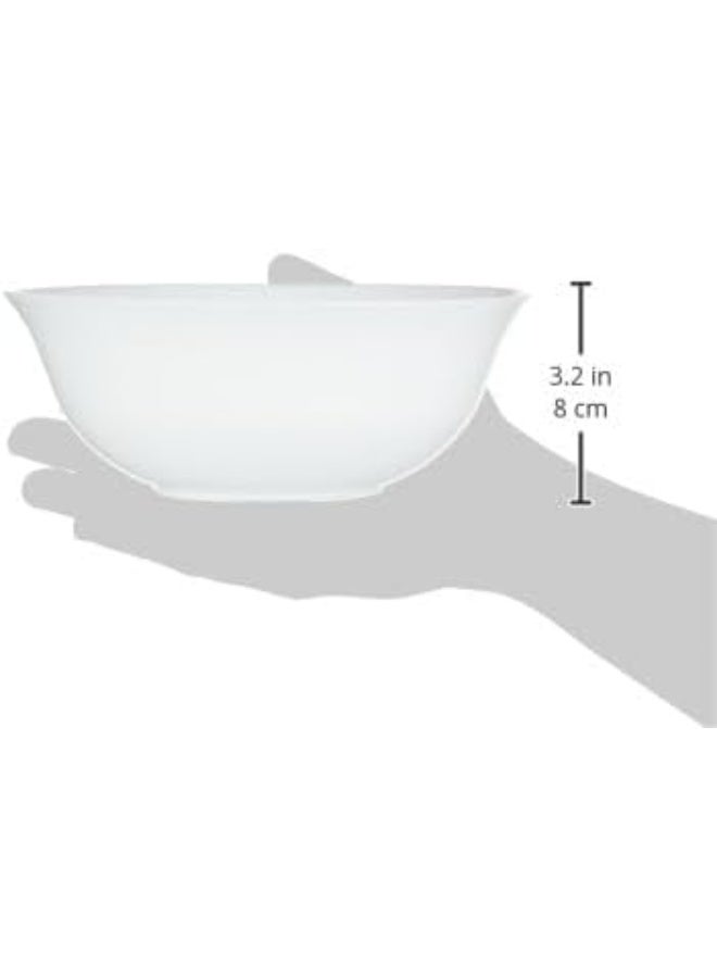 BOROSIL LARAH PLANO WHITE OPAL SERVING BOWL 8' (20 CM), WHITE, 8SRBPLPW, 1 PC white - Image 4