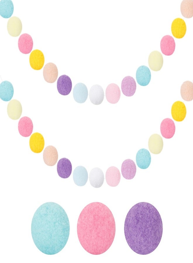GCQQ Pastel Pom Pom Garlands - 1.2" Large Pompom Garland for Classroom 16.4 Ft 60 Pastel Ball Garlands Nursery Pompom Ball Garland for Easter Party Bedroom Nursery Decor(1.2"/3cm) - Image 1