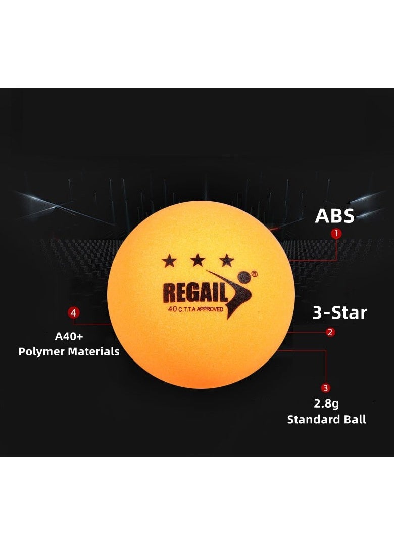 Soofam 60 Pcs 3-Star 40mm Table Tennis Balls Ping Pong Balls Practice Training Balls  - Image 3