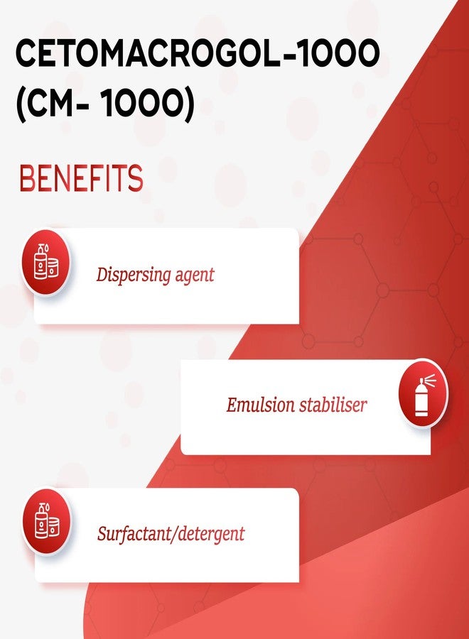 Ksma كسما سيتوماكروغول 1000 (CM-1000) 250 غرام | شمع مستحلب ومثبت من الدرجة التجميلية للكريمات والمستحضرات ومنتجات العناية بالبشرة - Image 5