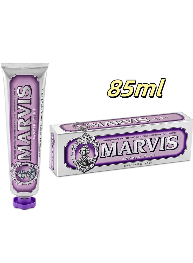 Marvis Jasmin Mint Toothpaste 85ml - A Choice of Brightness and Fragrance Exclusively for Women - Image 1