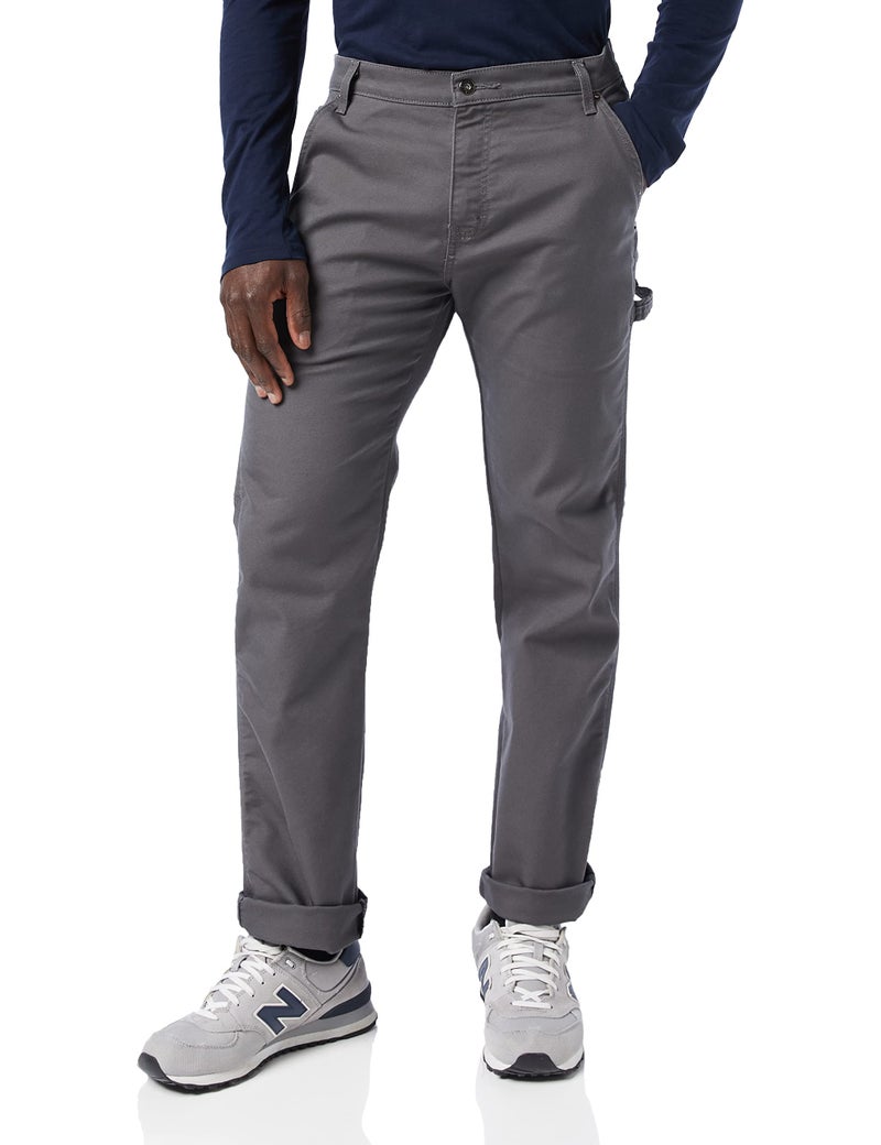Dickies Mens Tough Max Duck Carpenter Pant, Stonewashed Slate, 34 32 - Image 1