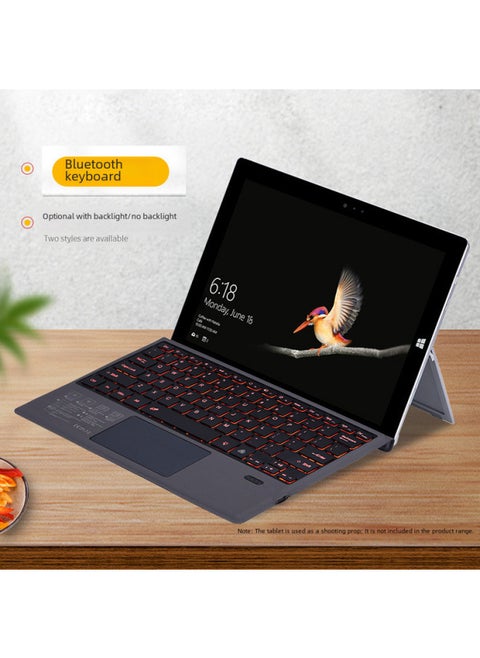 Colorful Glowing Touch Bluetooth Keyboard For Microsoft Surface Pro And Go Ergonomic Design Wireless Keyboard With Charging Cable-Color:Keyboard Membrane For Pro34567