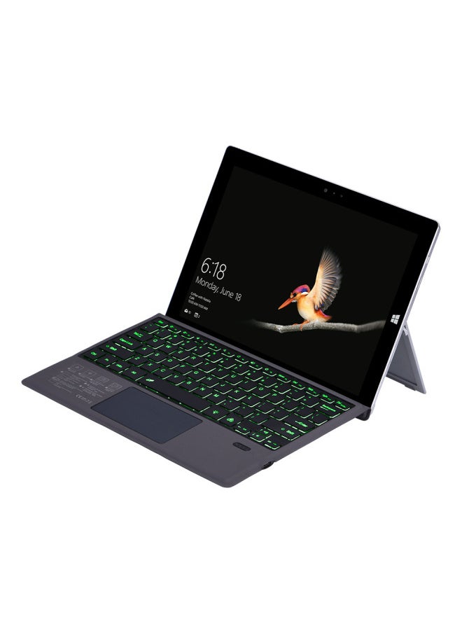 Colorful Glowing Touch Bluetooth Keyboard For Microsoft Surface Pro And Go Ergonomic Design Wireless Keyboard With Charging Cable-Color:Keyboard Membrane For Pro34567