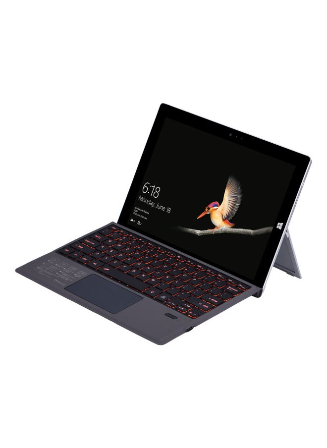 Colorful Glowing Touch Bluetooth Keyboard For Microsoft Surface Pro And Go Ergonomic Design Wireless Keyboard With Charging Cable-Color:Keyboard Membrane For Pro34567