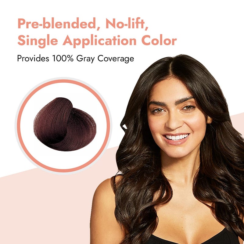 One N Only One N' Only Powder Hair Color Kit, Medium Brown, Permanent Color in Single Application, 100% Gray Hair Coverage without Lift, Just Add Water - No Developer Needed, Vegan and Cruelty Free - Image 5
