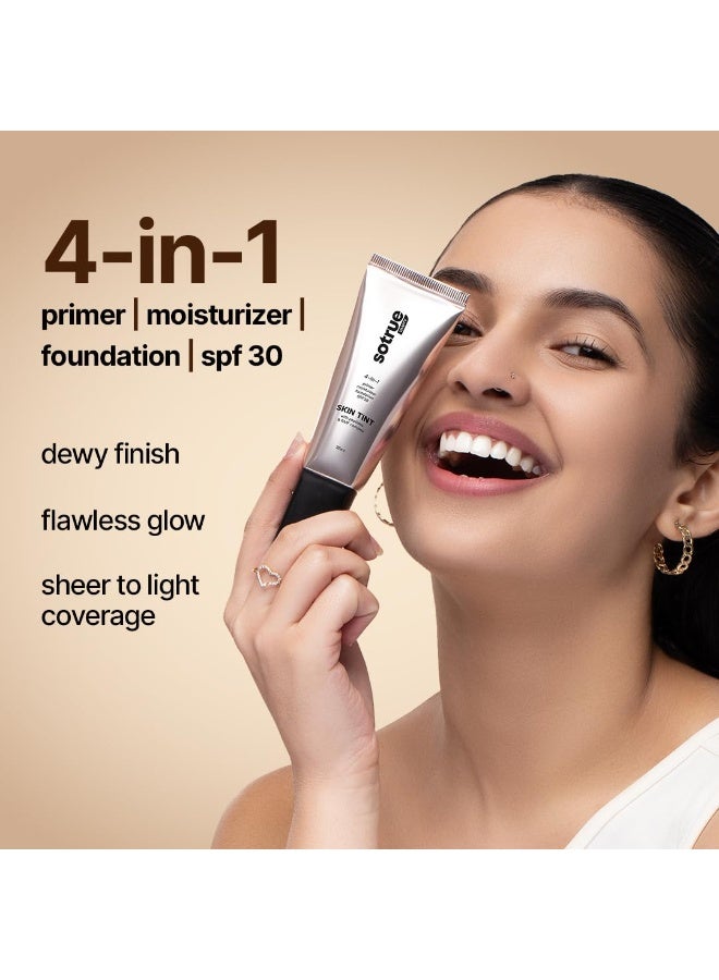 So True Sotrue 4-in-1 Skin Tint with SPF 30, Light Coverage, Dewy Finish, Hydrating & Priming Formula with Collagen Peptide, NMF Complex & Vitamin E – Hazelnut - Image 2