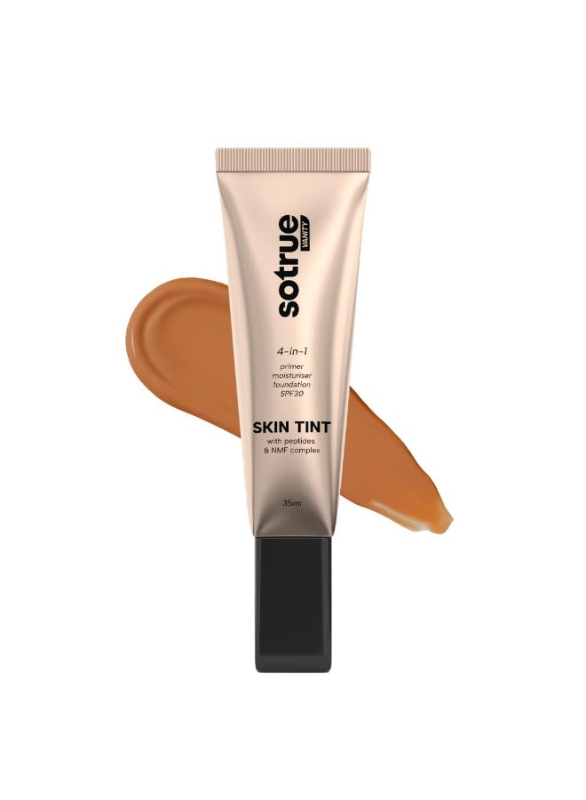 So True Sotrue 4-in-1 Skin Tint with SPF 30, Light Coverage, Dewy Finish, Hydrating & Priming Formula with Collagen Peptide, NMF Complex & Vitamin E – Hazelnut - Image 1