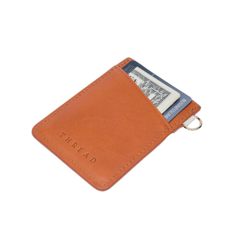 Thread Wallets Ultra Slim Minimalist Leather Card Holder Wallet (Blossom) - Image 2