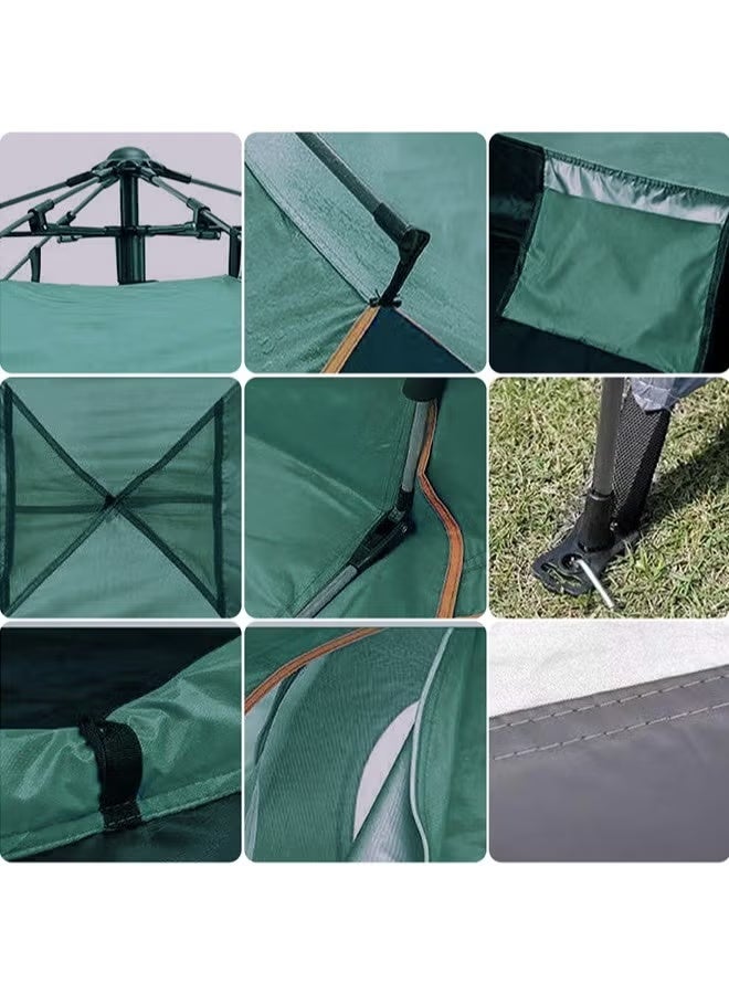 أثير خيمة التخييم 3-4 أشخاص يطفو على السطح الخيام خيمة فورية قابلة للإزالة 2 باب تنفس مقاوم للماء للأشعة فوق البنفسجية حماية الأسرة خيمة قبة للعائلة الرياضة في الهواء الطلق السفر نزهة مع حقيبة حمل - Image 5