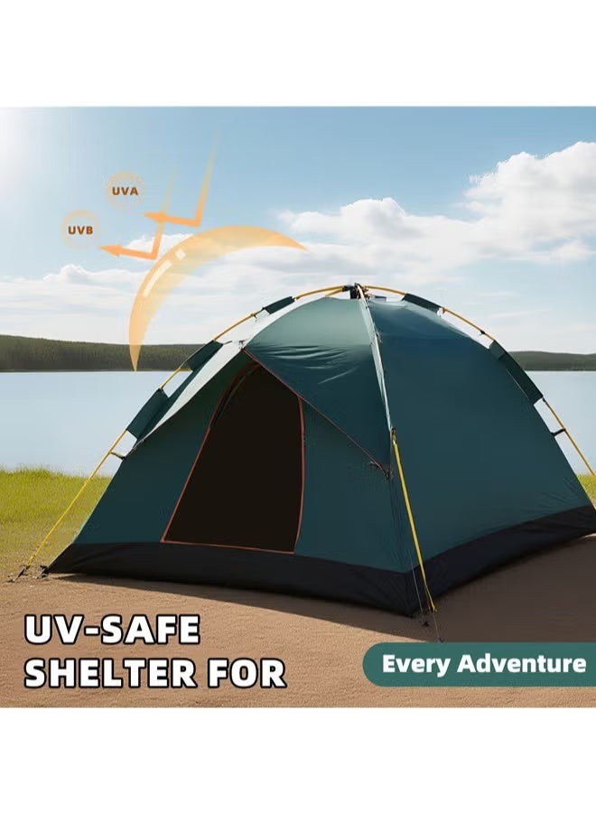 أثير خيمة التخييم 3-4 أشخاص يطفو على السطح الخيام خيمة فورية قابلة للإزالة 2 باب تنفس مقاوم للماء للأشعة فوق البنفسجية حماية الأسرة خيمة قبة للعائلة الرياضة في الهواء الطلق السفر نزهة مع حقيبة حمل - Image 2