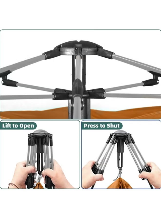 أثير خيمة التخييم 3-4 أشخاص يطفو على السطح الخيام خيمة فورية قابلة للإزالة 2 باب تنفس مقاوم للماء للأشعة فوق البنفسجية حماية الأسرة خيمة قبة للعائلة الرياضة في الهواء الطلق السفر نزهة مع حقيبة حمل - Image 4