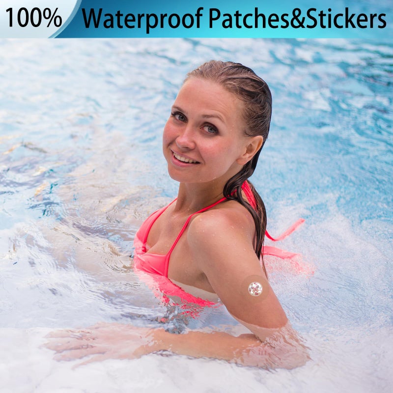 Kuruyo Libre 3 Plus Sensor Covers & Stickers Freestyle Waterproof Adhesive Patches Hypoallergenic and Latex-Free Over Patch Clear Tape Strong Adhesion Long-Lasting 40 Pack - Image 4
