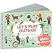 CUPKIN Lets Play Outside 500 Kids Sticker Book by Cupkin Fun Toddler Travel Activity Coloring and Sticker Book Road Trip Essentials 12 Coloring Pages 12 Scenes for Ages 28 Years - Image 3