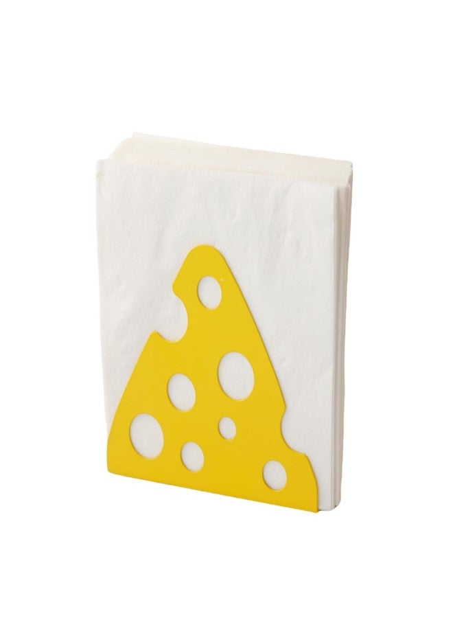 Yeaco Metal Cute Yellow Cheese Silhouette Tabletop Napkin Holder For Table/Freestanding Tissue Dispenser - Image 1