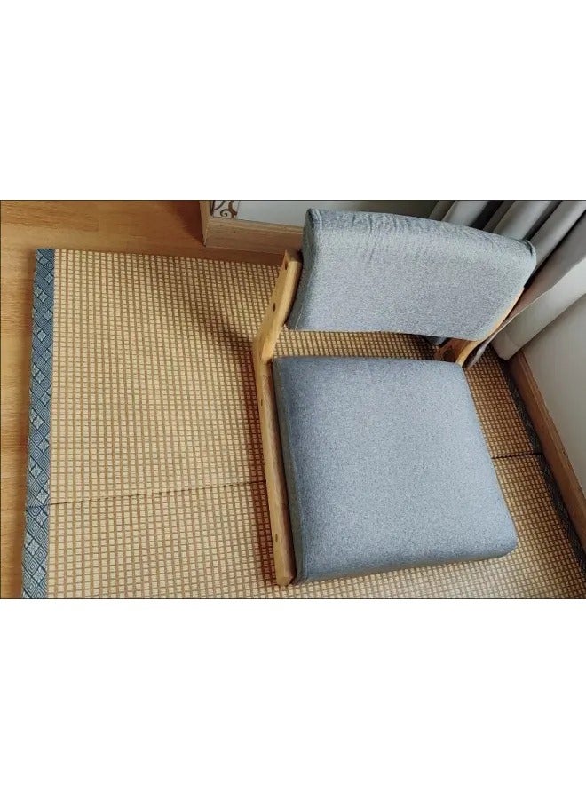 C&C Home 1-Piece Modern Style Japanese Design Back Support Cushion Seat Tatami Chair Legless Portable Floor Chair for Living Room Outdoor Picnic 45x48x36 cm  - Image 2