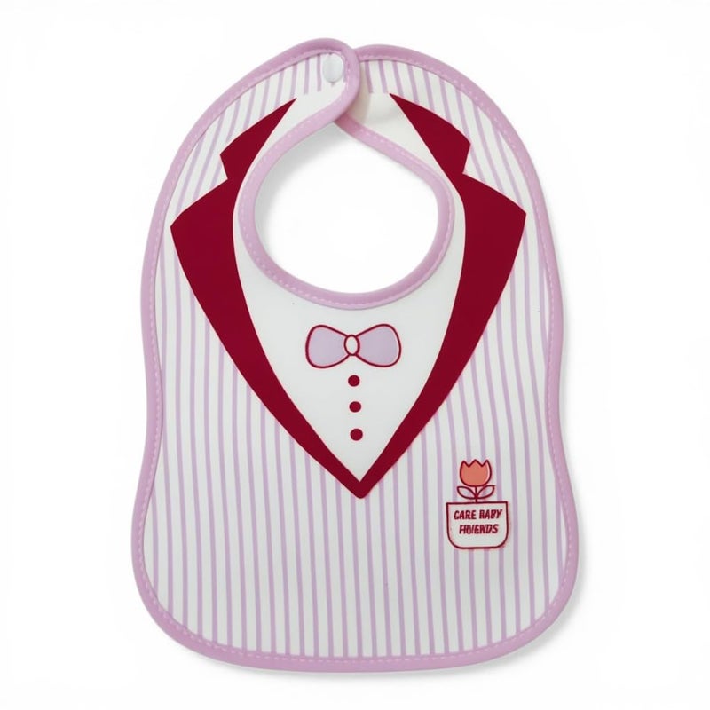 Catch Up Cloth Baby Feeding Bib for Newborns and Infants, Cute Cartoon Design Baby Bib, Lightweight Soft Fabric Bib, BPA Free Baby Drool and Food Bib, Easy Clean Bib for Daily Feeding and Mealtime