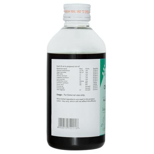 Sitaram Ayurveda Chemparuthyadi Keratailam | Ayurvedic Head & Body Oil for Kids & Adults | Nourishes Skin & Scalp | Supports Healthy-Looking Hair | 100% Natural Herbal Oil | 200ml - Image 3