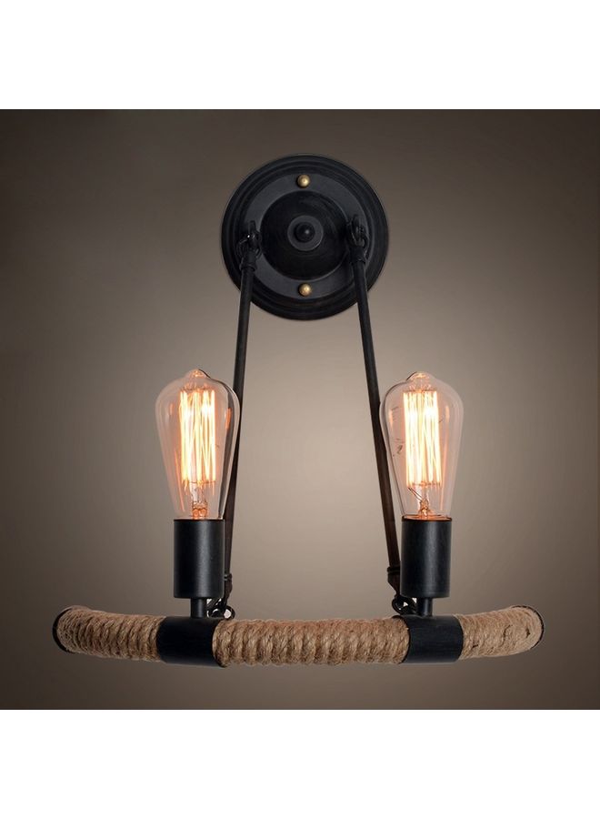 إسكدنيا مصباح LED للحوائط من الحديد بتصميم حبل E27 أبيض دافئ - Image 4