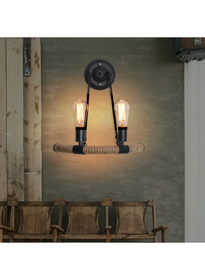 إسكدنيا مصباح LED للحوائط من الحديد بتصميم حبل E27 أبيض دافئ - Image 1