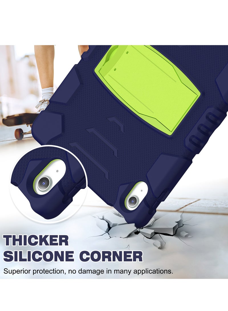 GULFLINK Shockproof High Impact Protective Case Cover with Kickstand for ipad 10th 10.9 inch 2022（A2757/A2777）Navyblue+lime - Image 5