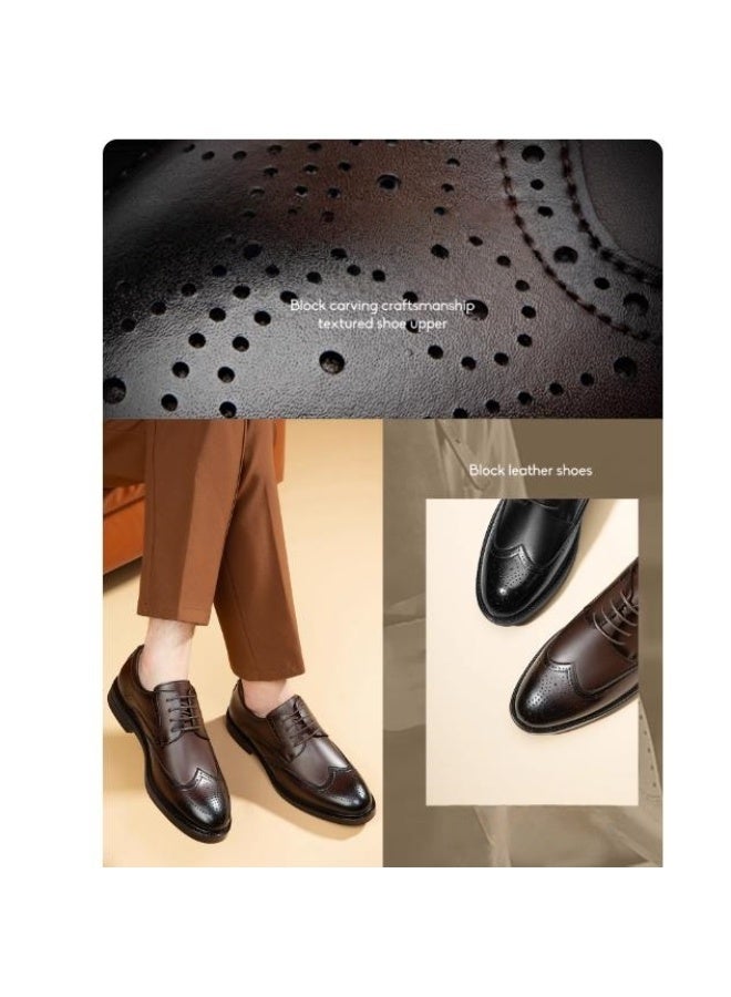 CARTELO New Brogue Leather Shoes With Ancient Fashion Trend - Image 3