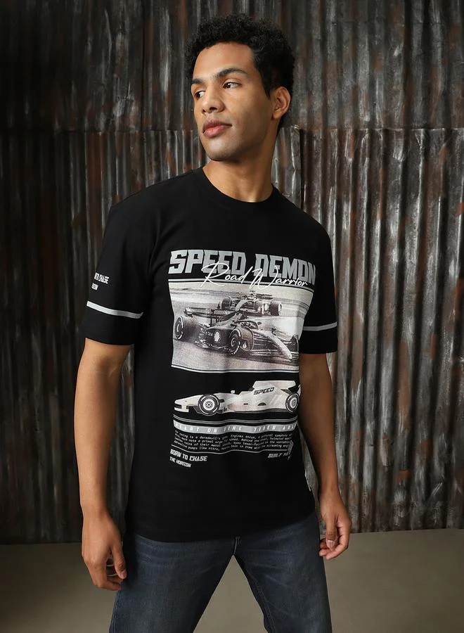 HIGH STAR HIGH STAR Graphic Print Cotton Relaxed Fit T-Shirt